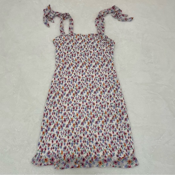 Japna Dresses & Skirts - Japna Multicolor Floral women’s Dress with Bow Straps